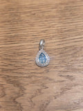 Diamante teardrop pendant