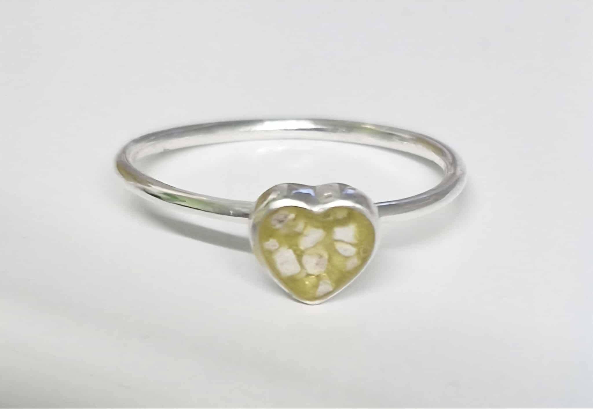 Stacker heart ring