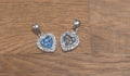 Diamante heart pendant