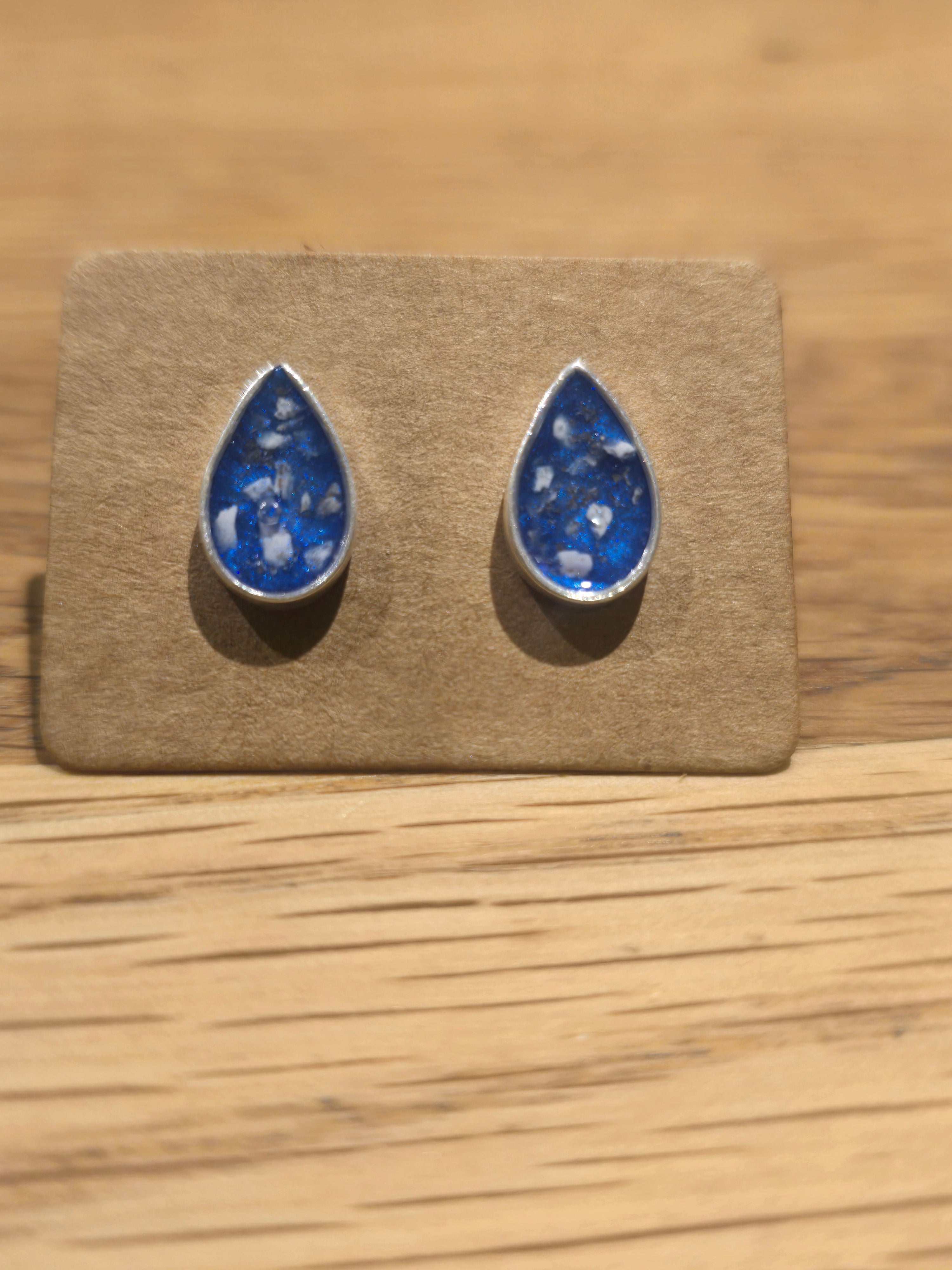 Sterling Silver teardrop studs
