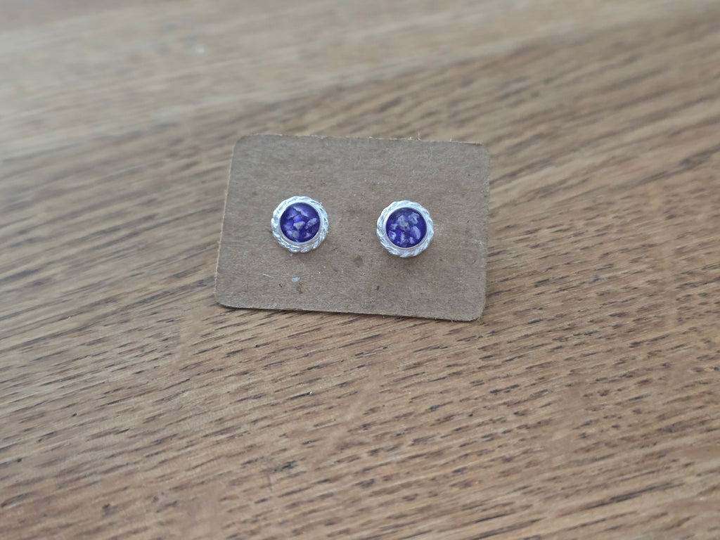 Silver Rope Edge Earring