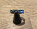 Gold Tungsten Carbide Channel Ring