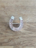 Sterling silver horseshoe brooch