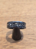 Black tungsten carbide channel ring
