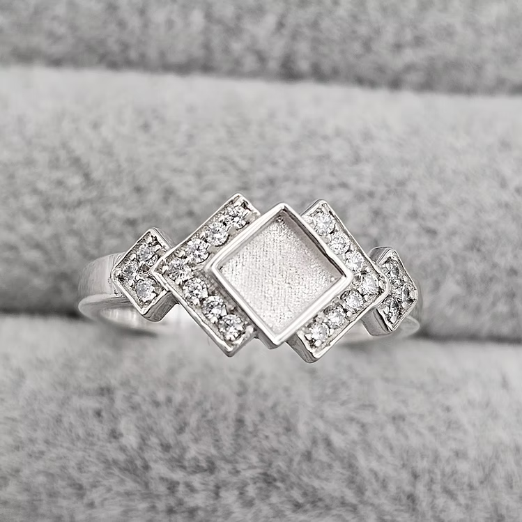 CZ square ring