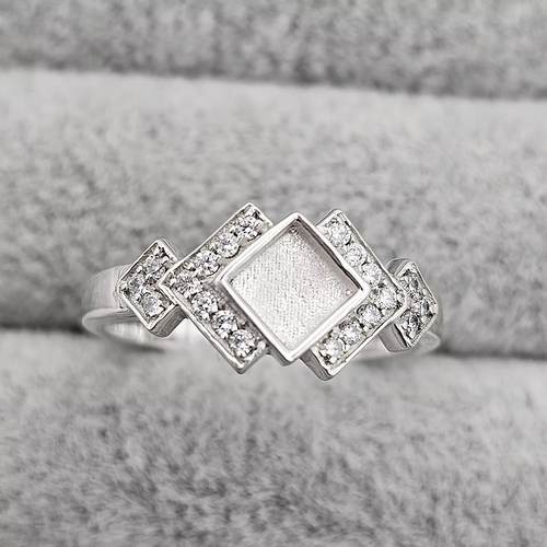CZ square ring