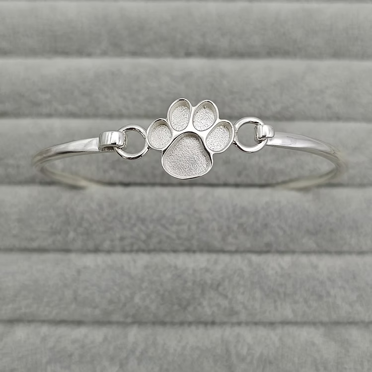 Paw print bangle