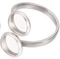 Stainless Steel two circle ring