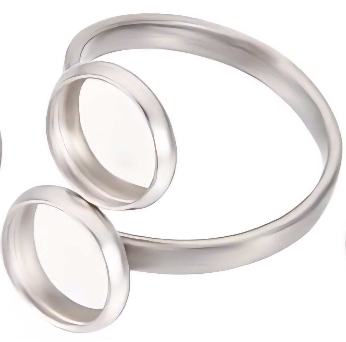 Stainless Steel two circle ring