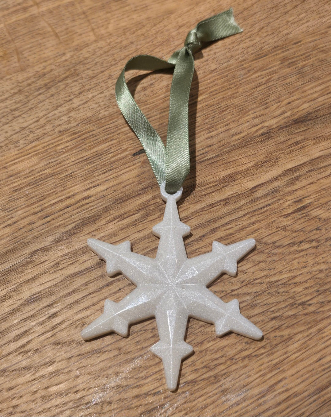 Snowflake hanging ornament