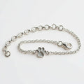 Sterling Silver Mini Paw Charm Bracelet