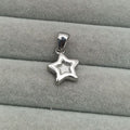 Stainless steel mini star pendant