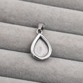 Stainless steel teardrop pendant